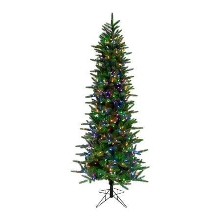 Almo Fulfillment Services Fraser Hill Farm Artificial Christmas Tree - 6.5 Ft. Carmel Pine - Multi LED Lights FFCP065-6GR